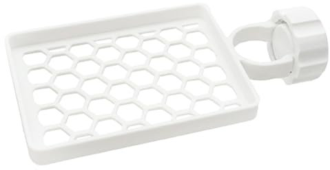 Renopfect Portaspugna Sopralavello, Scaffale Organizzatore per Rubinetto e Scarico, Vassoio Organizzatore per Lavello con Scolapiatti Ideale per Cucina Bagno Garage Casa Ufficio Ambienti Rustici e