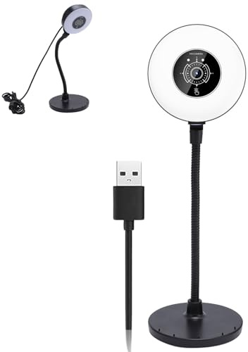 Ouitble Streaming Webcam 5mp USB Web Cam Tof Focus Auto avec Lumière Rempli Intégrée dans Le Micro AF Tactile Contrôle Blindable pour Pc en Ligne Apprentissage en Streaming