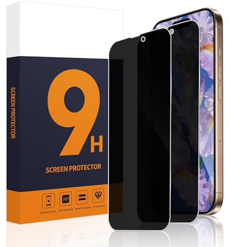 Carantee 2 Stück für Panzerglas für iPhone 16 Pro Max Schutzfolie, 2.5D Ultradünn iPhone 16 Pro Max Displayschutzfolie, Anti-Blasen Anti-Staub Passt Perfekt Panzerglasfolie Schutzglas
