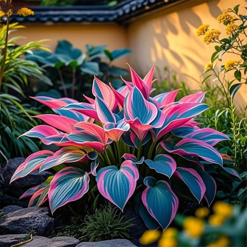 Bulbi di hosta,Radici selezionate di hosta,miste,resistenti al freddo e alla siccità,adatte per la decorazione di giardini e balconi-2 Rizoma-J