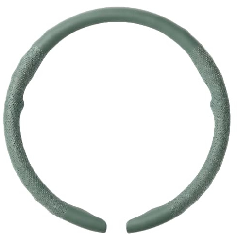 Car Steering Wheel Cover for Dodge SUV Nitro/Avenger/Caliber/Journey 2015-2020,Leather Material Non-Slip Breathable Ultra-Thin Full-Coverage Handle Cover,Green-Type O