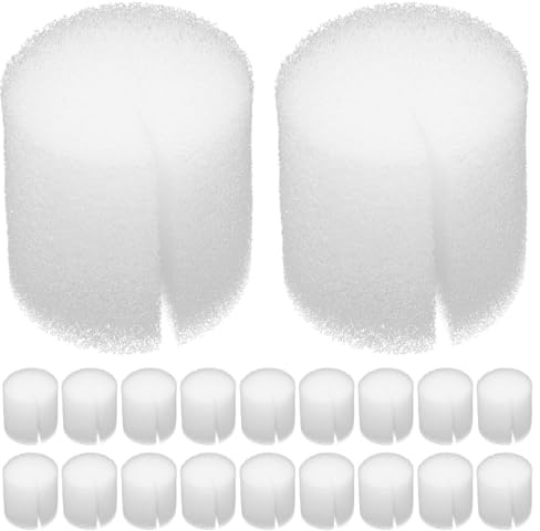 MAGICLULU 100 Blocs D’éponge Hydroponique Blanche pour Plantation sans Sol, Démarrage de Semis et Culture de Légumes en Serrage, Outil Jardinage Intérieur pour Potager Hydroponique,