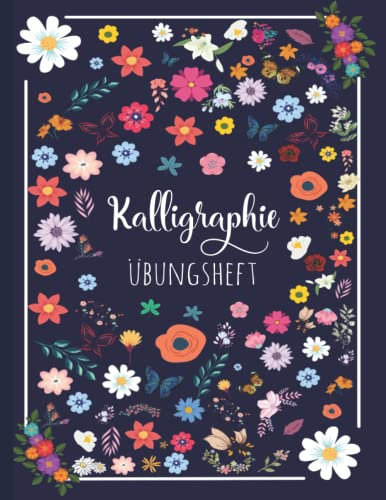 Kalligraphie Papier: DIN A4 Übungsheft - 120 Seiten | Schönschreiben Handlettering Übungspapier Schreibschrift