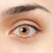 Lentillas de Contacto Color Verde Amielado Duración 1 Año + Kit de Accesorios Color Ámbar VIP (2 Piezas) Sin Aro de Definición