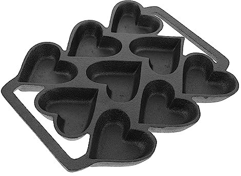 BESTonZON Heart Shaped Cake Mold for DIY Baking Iron Kitchen Mold for Heart-Shaped Cakes for Party Baking