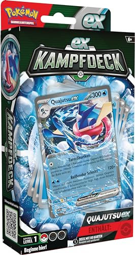Pokémon-Sammelkartenspiel: Kampfdeck Quajutsu-ex (sofort spielbares Deck mit 60 Karten)