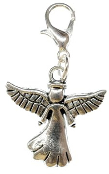 Miniblings ängel berlock hänge dragkedja skyddsänglar helgons beskyddare metall, 20mm, inte känd