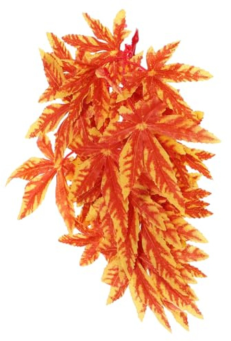 BUGUUYO Reptile Habitat Decor Lifelike Artificial Plant Vine for Aquariums and Terrariums Easy Installation for Bearded Dragons Frogs and Snakes