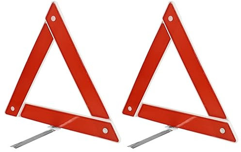 Gatuida Auto Warnschild Klapp Dreieck 2 Stück Robust Verschleißfest Tragbar Windbeständig Für Pannenhilfe Und Verkehrssicherheit