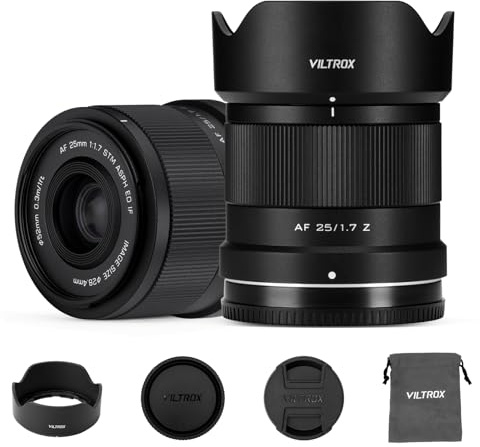 VILTROX 25 mm F1.7 Air Z Pocket Portability Lens AF F/1.7 Z-Mount Portable Shot för Nikon nybörjarobjektiv bil Fcous APS-C Large Aperture Prime Z-objektiv