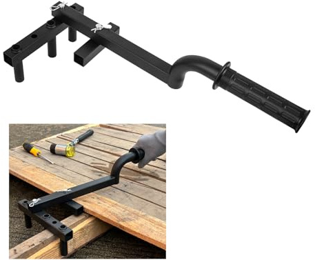 Outil de redressement de planche de platelage VANROUG, cintreuse de planche de platelage en acier pour redresser et plier les planches, outil de platelage en acier robuste réglable adapté pour