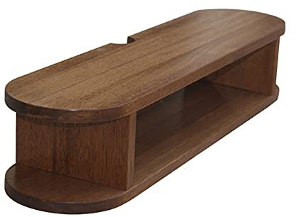 LFONDIGE Mueble de TV Flotante de Nogal, Soporte para TV, Consola para Sala de Estar, Ideal para Sala de Estar/Hotel (tamaño: 120 cm)