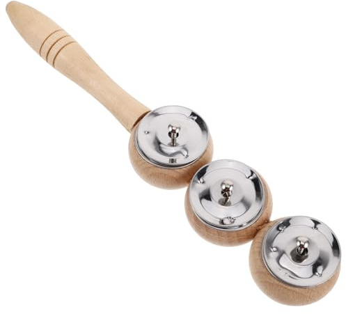 Abaodam Handglocken Für Junge Mädchen Schellen Rasseln Holzgriff Musikinstrument Für Frühkindliche Musik-entwicklung Für Zuhause Schule Und Kindergarten