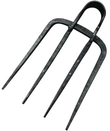 Harilla Rastrello da Giardino con Forcone per La Rimozione delle Erbacce E Strumenti di Sostituzione, Style E