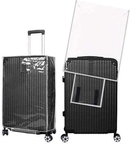 SOFPLATE Protectores de Maleta Transparentes de 22 pulgada Fundas Protectoras de Equipaje de 16.34 x 9.84 x 19.29 pulgadas de PVC Transparente Impermeables de Grosor Completo Funda para Bolsa de Viaje
