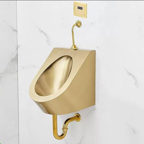 CCKUYT Urinario de Pared para Hombre, de Acero Inoxidable 304, para Uso Comercial, Sanitario público, para Bares.