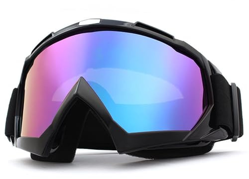 GWAWG Adult Snow Ski Goggles,Wide View Snowmobile Goggle,Cycling Motorcycle Snowmobile Ski Goggles,Unisex Snow Goggles Windproof for Youth,Teens,Men & Women