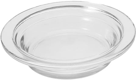 GLEAVI Transparent Glass Wax Melt Warmer Dish Replacement Tray for Candle Warmer Aromatherapy Essential Burner Plate Easy-clean Aromatic Lamp Accessory