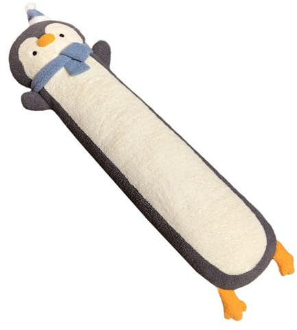 Xiyocadt Langer Pinguin Plüsch Kissen,Seitenschläfer Kuscheltier,Plüsch Pinguin Kuscheltier Kissen,Cartoon Weiches Nackenkissen Puppen, Niedliche Schlafkissen Geschenke Für Kinder (90cm,Grau)