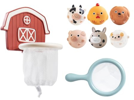Giocattoli Per Il Bagno Dei Bambini,Gioco Interattivo E Divertente Per Piscina Con 6 Palline Animali - Canestro Da Basket Per Vasca Con Ventose,Per Bambini Ideale Per Viaggio Piscina Spiaggia E Bagno