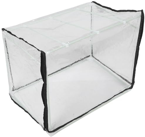 Abaodam Mini Serra Portatile per Piante da Esterno e Interno 60X40X40 CM con Copertura Trasparente e Cerniera, Protezione Antigelo per Orto e Fioriere, Vivaio Compatto da Tavolo per
