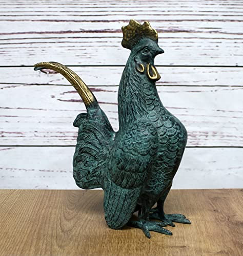 H. Packmor GmbH Bronzeskulptur stehender Hahn