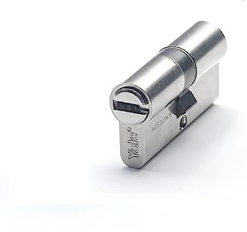 Yale, YL63535HNDE, Cilindro de Seguridad, YL6 DS, Doble Embrague, Leva Larga, Llave - Llave, Niquelado, 35 x 35 mm