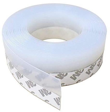 Silicone Seal Strip - Weather Stripping Door Window Seal-Door Strip Bottom Draft Stopper 16.5 Foot (25MM, Transparent)