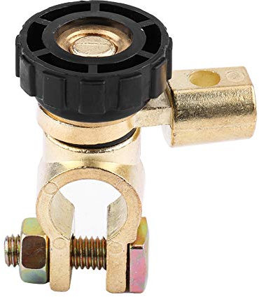 KIMISS Interruptor de batería para coche, universal, corte maestro, aislamiento seguro, terminal negro, desconexión rápida