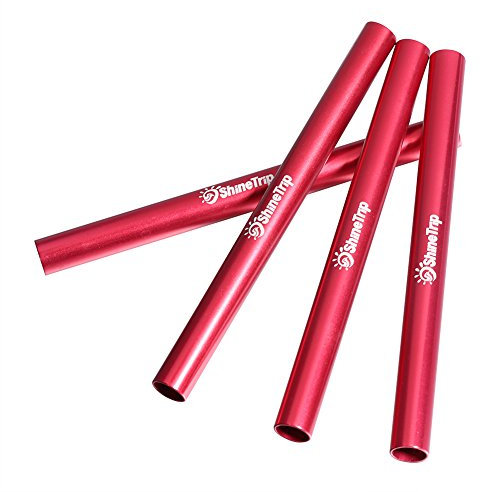 Alomejor 4pcs Zeltstangen Reparatur Rohr Aluminiumlegierung Camping Zeltstangen Reparatur Schienenwerkzeug für Durchmesser 7,9 8,5mm Zeltstange
