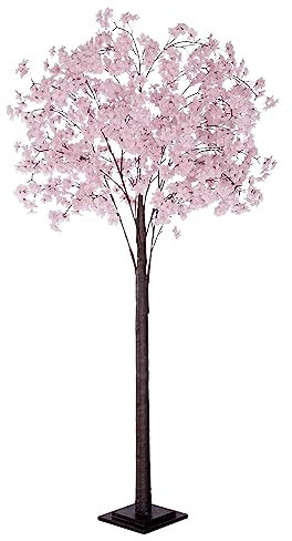 Kirschblüten-Kunstbaum 200 cm hoch rosa mit Standplatte Frühlingsdekoration