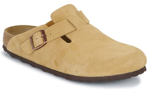 Birkenstock Damen Boston BS Hausschuhe, Latte Cream, EU 39