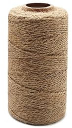 Garten Schnur 100 m schwarz-weißes Baumwoll-Bäckergarn for Weihnachtsgeschenkverpackungen, Metzger, Backen, Kunsthandwerk, Gartenarbeit, Hochzeitsdekoration (Color : Jute)