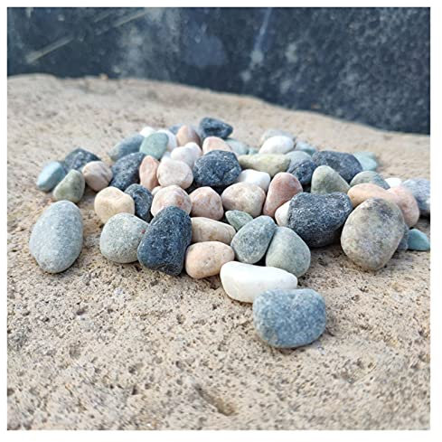 CSSHNL Pebbles Natural sand stone micro landscape bacon with multi-colored stone aquarium dash saffron stone pebble decorative garden Decorative Pebbles