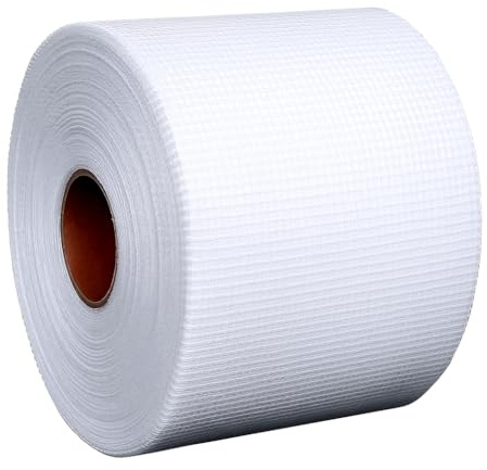 SopimusZ 100mm x100M Glasfaserband,selbstklebend Fugenband für Reparaturen | Selbstklebendes Glasfaser-Gewebeband für Fugen,Risse und Nahtreparaturen,reißfest,alkalibeständig,ideal für Renovierung