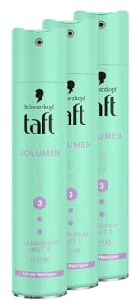 Schwarzkopf - Spray per capelli in taffettà, volume (3 x 250 ml), grado di tenuta 3, spray per capelli per tutti i tipi di capelli, volumizzante, formula vegana *