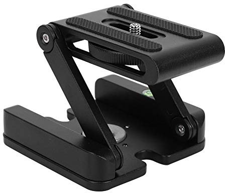 Tripod Camera Mount, Quick Release Camera Mount Aluminum Alloy Folding Z Flex Tilt Pan Tripod Head Ballhead Quick Release Plate Stand for Camera DSLR Tripod, Rail Slider, Slide Car