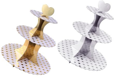 Cabilock Scaffali Per Torte Multi-pneumatico Supporto Per Torre Di Macaron Decorazioni Per Macaron Da Matrimonio