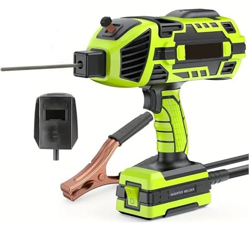 Handheld Welding Machine, Portable ARC Welder Machine, Electric Stick Welder Machine Kit with IGBT Inverter, 5 Variable Current Adjustment, for 2.5-3.2mm Stick Welder,Green