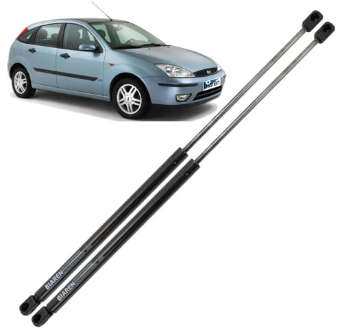 BIAREN 2x Vérins à gaz pour hayon arrière de coffre pour Ford Focus Mk1 Hatchback (1998-2004) Système de support de levage 700 (N) 455 MM 3M51A406A10AB 1313218