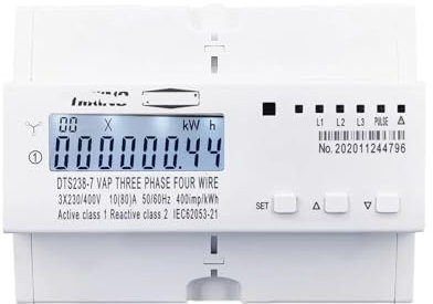 SHMKBDPF Voltmètre à Rail triphasé 80A, ampèremètre, Compteur d'énergie électrique, sur et sous-Tension, Protection Contre Les surtensions, limitation de Courant, Surveillance, Protecteur de Relais