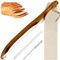 NathrBTV Couteau à pain Lame dentelée Couteau à pain en acier inoxydable avec 40 cm Couteau à pain Couteau à déjeuner avec manche en bois Pour couper les bagels Baguettes
