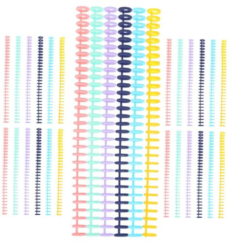 VILLCASE 30 Stück 30-loch Plastik Bindekämme Für Notizbuchbindung Bruchfestes Kunststoffmaterial Mehrfarbig Kompatibel Mit Bindemaschinen Selbstgemacht Papierbindung Für Planer Und Lose Blätter