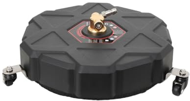 ECUTEE Hochdruckreiniger Oberflächenreiniger Flächenreiniger Edelstahl Hochdruck Pflasterreinigungsgerät für Einfahrten Terrassen Deck Gehwege, Max2500 PSI Φ33cm/13Zoll 1/4Zoll Schnellstecker
