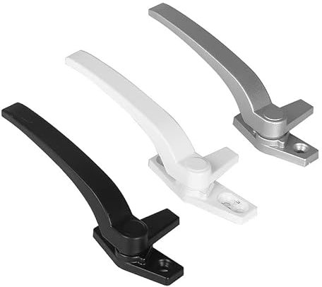 MFUPR Window Handle,Double Glazing Window Handles,1 Pcs Aluminum Alloy Window Handle Glass Window Handle Push-Out Window Accessories Old-Fashioned Casement Window Handles(Black)