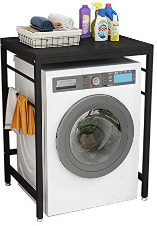 Laundry Shelf Stand for Washing Machine and Dryer Combo Space Saving Storage Unit for Front Loader Washer and Tumble Dryer Free Standing Bathroom nizer