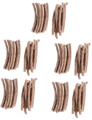 TOYANDONA 100pcs Hemp Cord Hiking Camping Flammable Cord Fire Starters Rope Lighter Lightweight Easy to Use