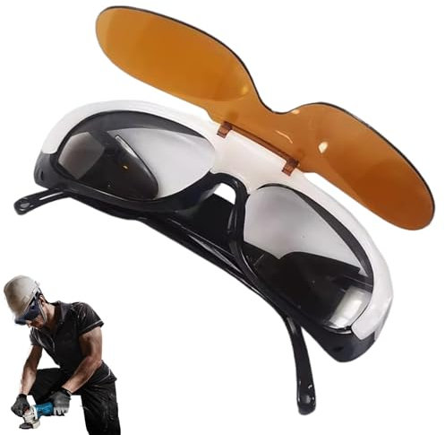 Yuecjian Gafas de soldadura | Gafas de soldadura HD con oscurecimiento automático, lentes de soldadura, protección UV, equipo de protección ocular para moler plasma, corte Tig Mig Arc