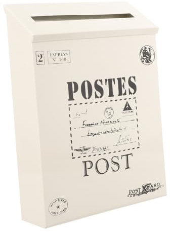 GALPADA Cassetta Postale In Ferro Battuto Antica Da Appendere Alla Parete Per Esterni Stile Rustico Retrò Vintage
