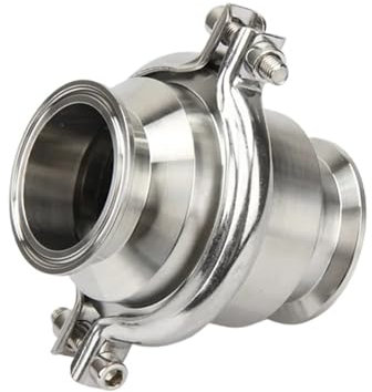 Clapet anti-retour à trois brides 3/4'' 1'' 1,5'' 2'' 2,5'' à écoulement unidirectionnel en acier inoxydable SS 304(19mm x Ferrule 50.5)